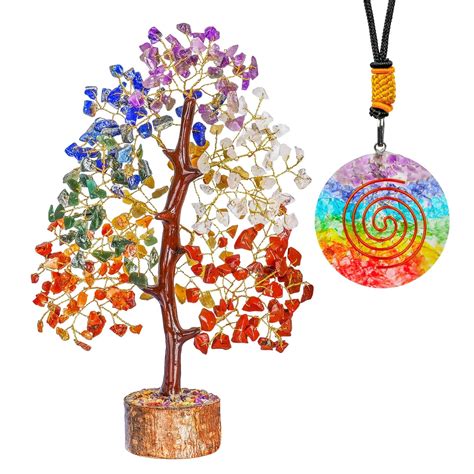 Buy SUBABHIY Showpiece for Home Decor, Seven Chakra Crystal Tree ...