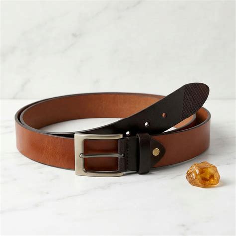 Buy Men's Solid Leather Belt Online in India – BONJOUR