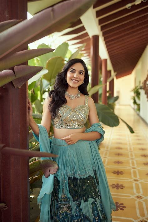 Ice-Blue Palenquin Bride Theme Kalamkari Lehenga Set – Aamra by Lavanya