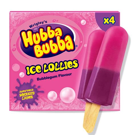 Hubba Bubba Bubblegum Ice lollies 4 x 50g | Ice Lollies | Iceland Foods