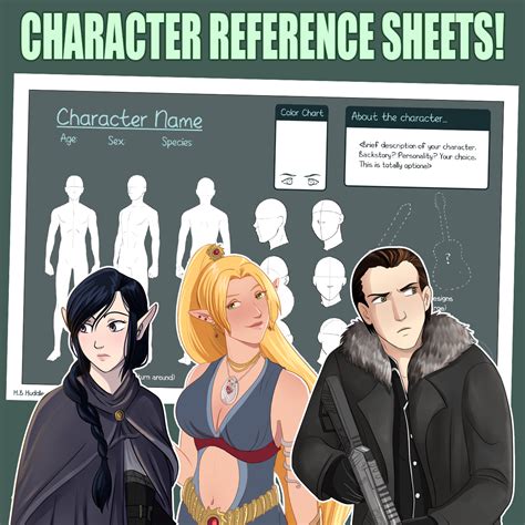 Character Design Reference Sheet Commissions! by HeSerpenty on DeviantArt