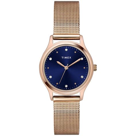 TIMEX Classics Women Blue Round Dial Analog Watch - TW0TL8711 : Amazon ...