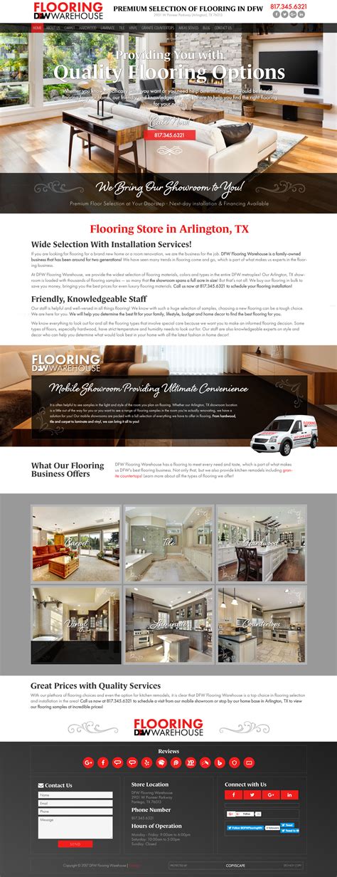 DFW Flooring Warehouse | Richard Kingston: Web Design Portfolio