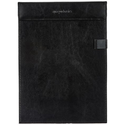 Amazon Basics Writing Pad for Exam | PU Leather Exam Board with Pen ...