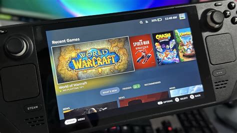 World of Warcraft on STEAM DECK! Exiles Reach Gameplay on a Steam Deck ...