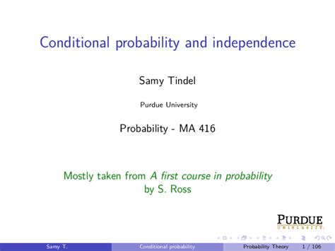 Image result for Conditional Probability and Independence