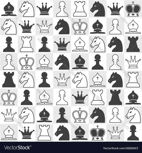 Chess Piece Patterns 的图像结果