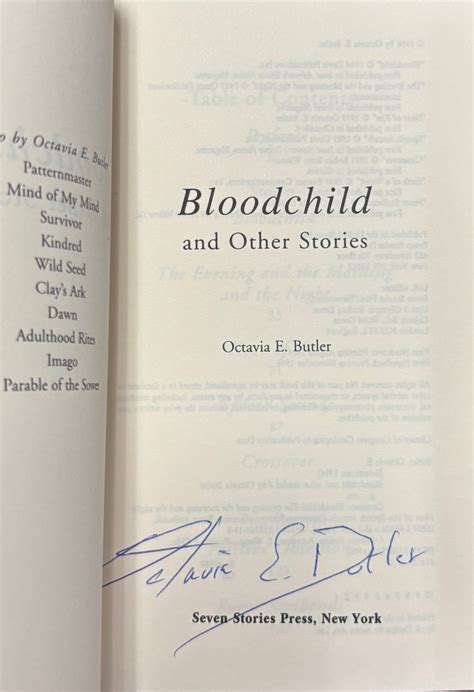 Bloodchild and Other Stories by Butler, Octavia E.: Fine Paperback (1996) FIrst paperback ...
