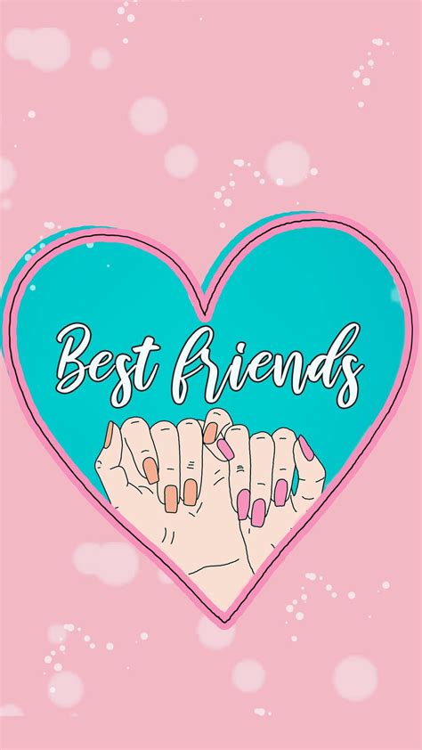 Bestie Background Wallpaper Discover more Aesthetic, Bestie, Cute, Dear ...