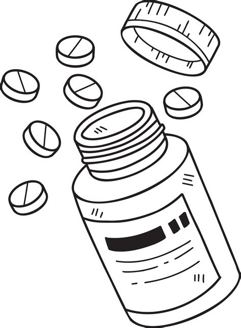 Bottle Medicine Drawing at Matthew Comer blog