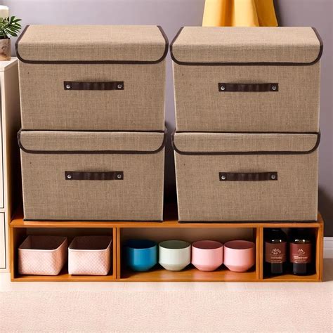 Kuber Industries Pack of 4 Drawer Organizer (Large) Foldable Clothes ...