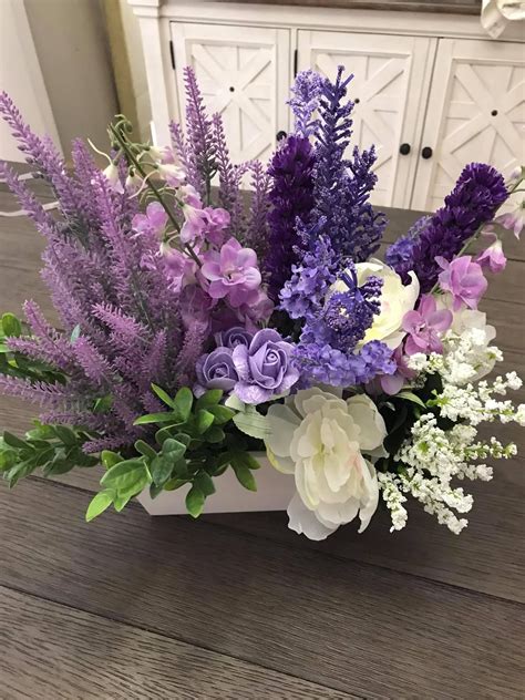Purple and White Flower Arrangement