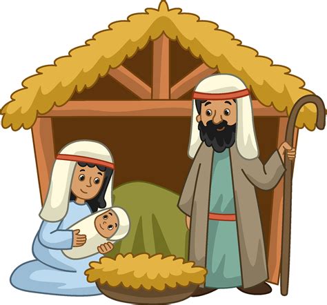 Merry Christmas Nativity Clip Art