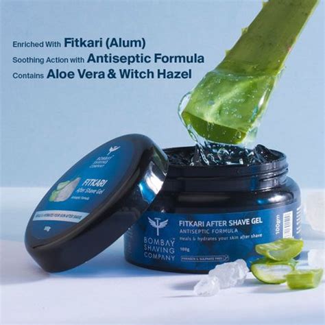 BOMBAY SHAVING COMPANY Fitkari After Shave Gel | Antiseptic After Shave ...