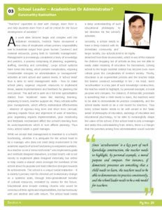 School leader – academician or administrator? - ePrints@APU