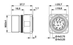RF-16S1N8AWU00 - Device connector front mounting - 1613728 | Phoenix ...