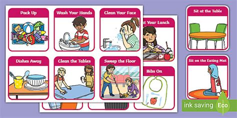 Lunchtime Visual Timetable