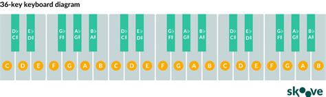 Image result for 36 Key Keyboard Notes