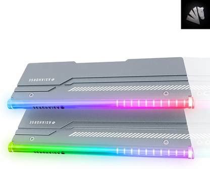 AsiaHorse Gaming A-RGB RAM HEATSINK (SILVER) For DDR3/DDR4/DDR5 Memory ...