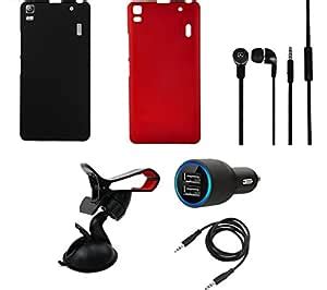 NIROSHA Cover Case Car Charger Headphone Mobile Holder for Lenovo K3 ...