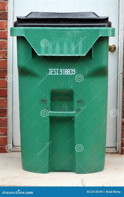 Green Trash Can stock photo. Image of garbage, receptacle - 2313578