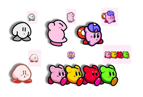 Kirby Sprites redraw by LaGalleriadeRotom on DeviantArt
