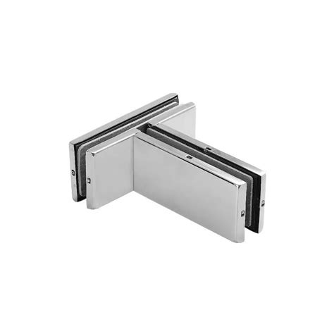 Double Glass Connector with Fin Fittings Inside | Finish: Satin ...