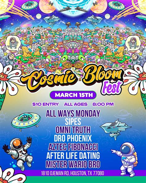 Cosmic Bloom Fest Tickets | Houston, TX | Eighteen Ten Ojeman