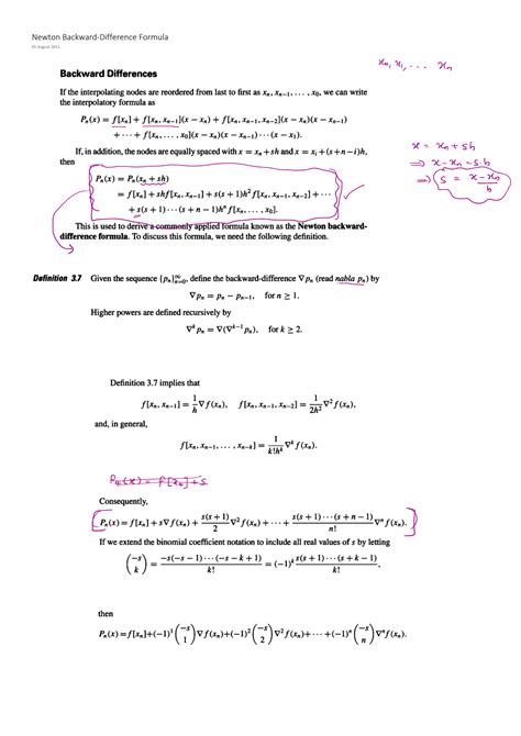 Backward Difference Formula 的图像结果