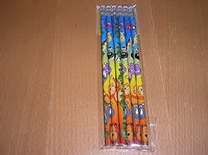 Playwrite 12 Jungle Wild Animal Theme Pencils with Erasers - Children's ...