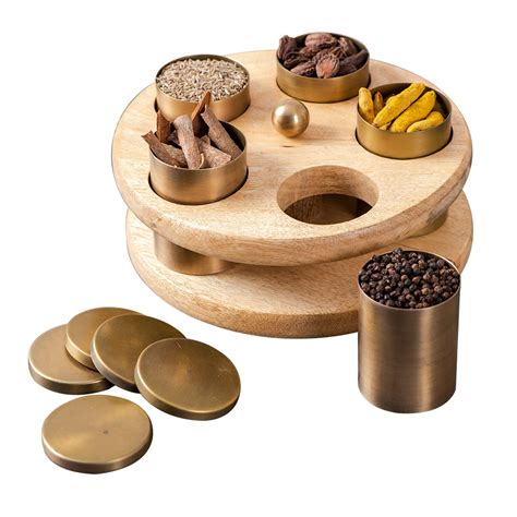 Buy nestroots masala box for kitchen spice box | Anjarai petti for ...
