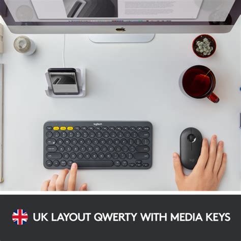 Logitech K380 / Easy-Switch for Upto 3 Devices, Slim Bluetooth Laptop ...