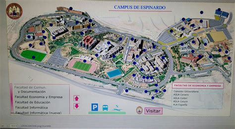 Map of Campus in Spanish