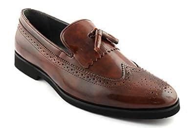 Buy San Frissco Tan Men's Faux Leather Slip-On Casual Loafers - EC 7805 ...