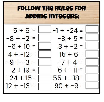 Basic Operations On Integers Using Algebra Chips 的图像结果