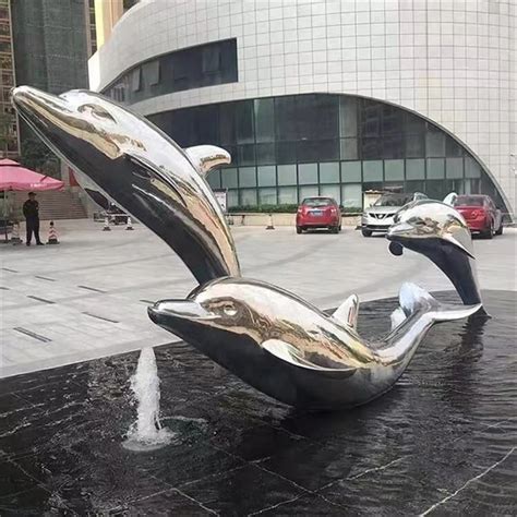 镜面不锈钢海豚雕塑仿真金属动物雕塑巧夺天工匠心独具_询价15112981787-站酷ZCOOL