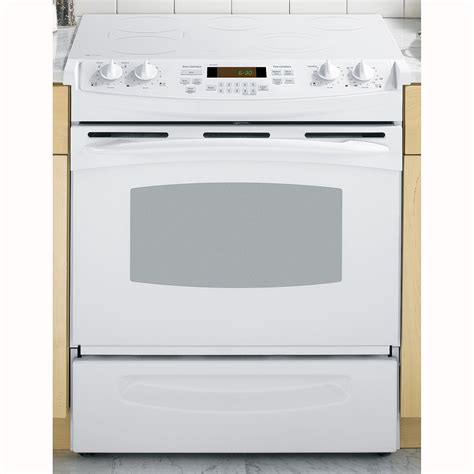 GE Profile Series PS905TPWW Profile™ Series 30" Slide-In Electric Range w/Radiant Cooktop - White