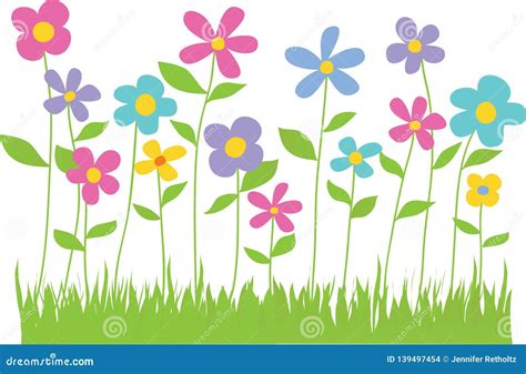 Grass With Flower Clip Art