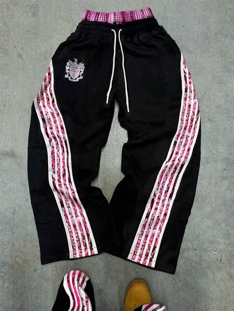 Manfinity EMRG Men's Contrast Plaid Drawstring Waist Casual Pants ...