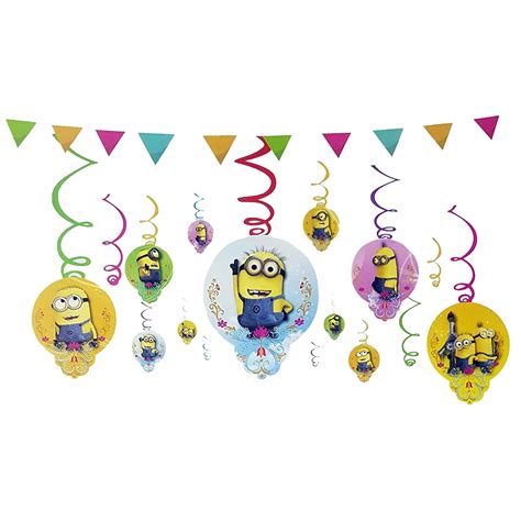Wanna Party Minions Swirl Decorations for Minions Theme Party Supplies ...