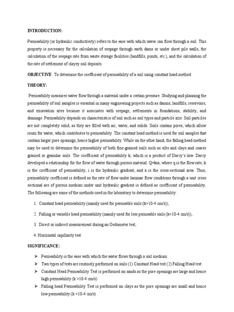 Image result for Field Permeability Test