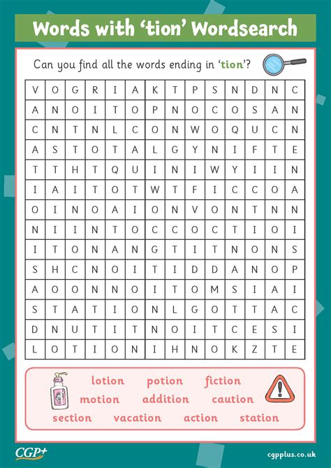 Free words ending in tion worksheet, Download Free words ending in tion ...