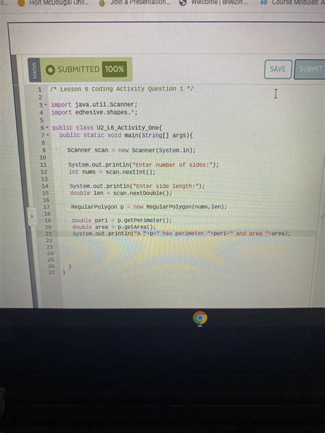 Edhesive Unit 2: Lesson 6- Coding Activity 1 : r/EdhesiveHelp