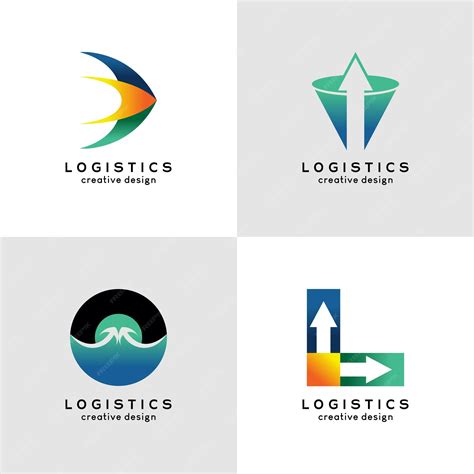 Premium Vector | A collection of logistics and shipping logo designs with creative concepts