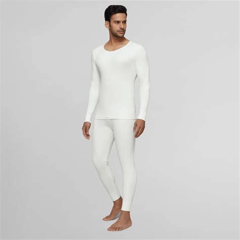 Cotton Rich Thermal Long Sleeve Vest Ivory White – XYXX Apparels