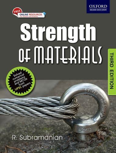 STRENGTH OF MATERIALS 3/E : R. Subramanian: Amazon.in: Books