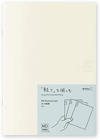 DESIGNPHIL Midori 15305006 Notebook, MD Notebook, Light, A5, Square ...