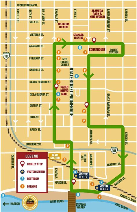 Santa Barbara Bus Route Map