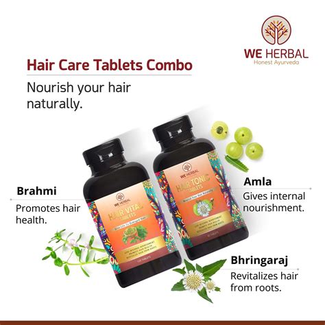 Hair Care Tablets Combo - We Herbal | Honest Ayurveda