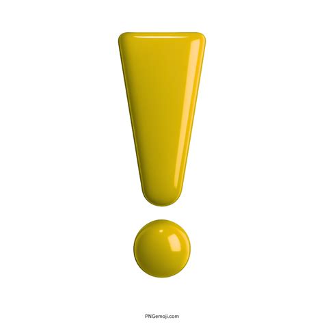 Exclamation Mark Emoji Multicolor 3D PNG, ClipArt Collection » PNGemoji.com
